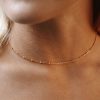 Necklacesnecklaces Atolea Jewelry | Tangerine Beaded Choker