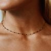 Necklacesnecklaces Atolea Jewelry | Black Beaded Choker