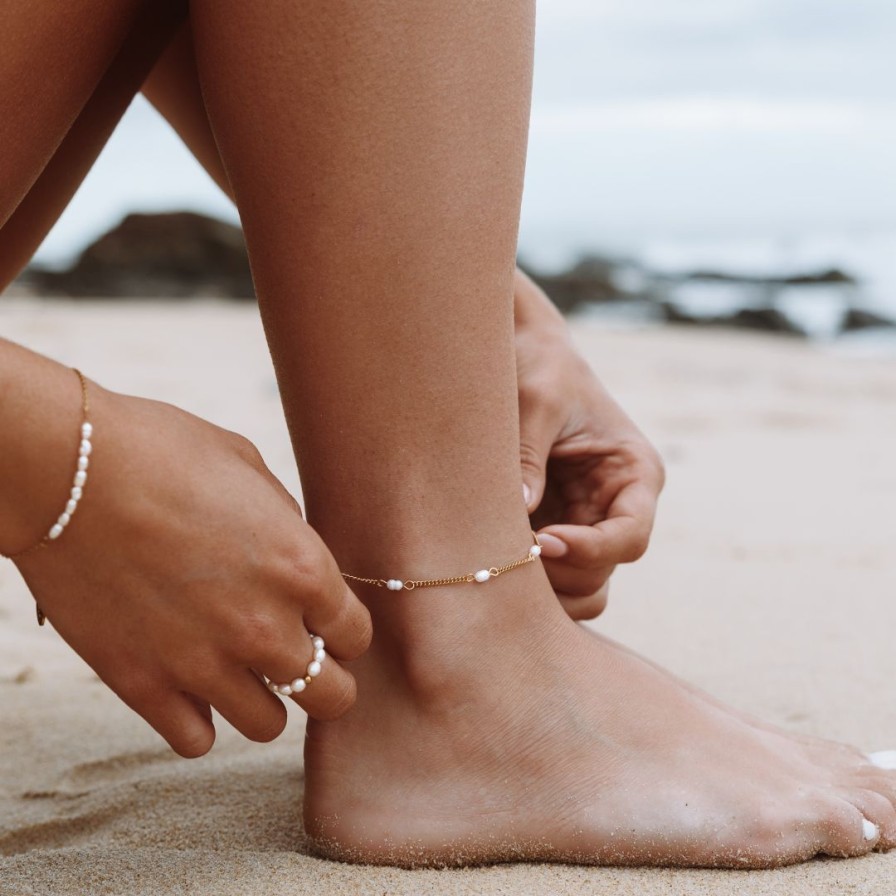 Pearlspearls Atolea Jewelry | Freshwater Pearls Anklet