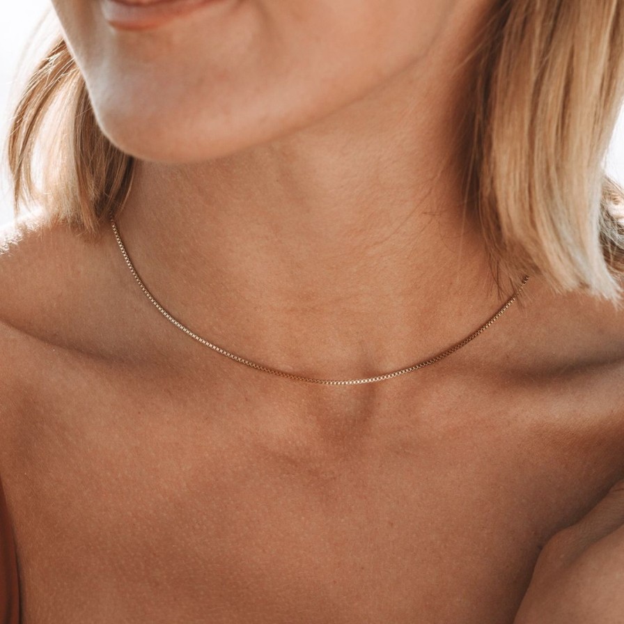 Necklacesnecklaces Atolea Jewelry | Dainty Box Choker