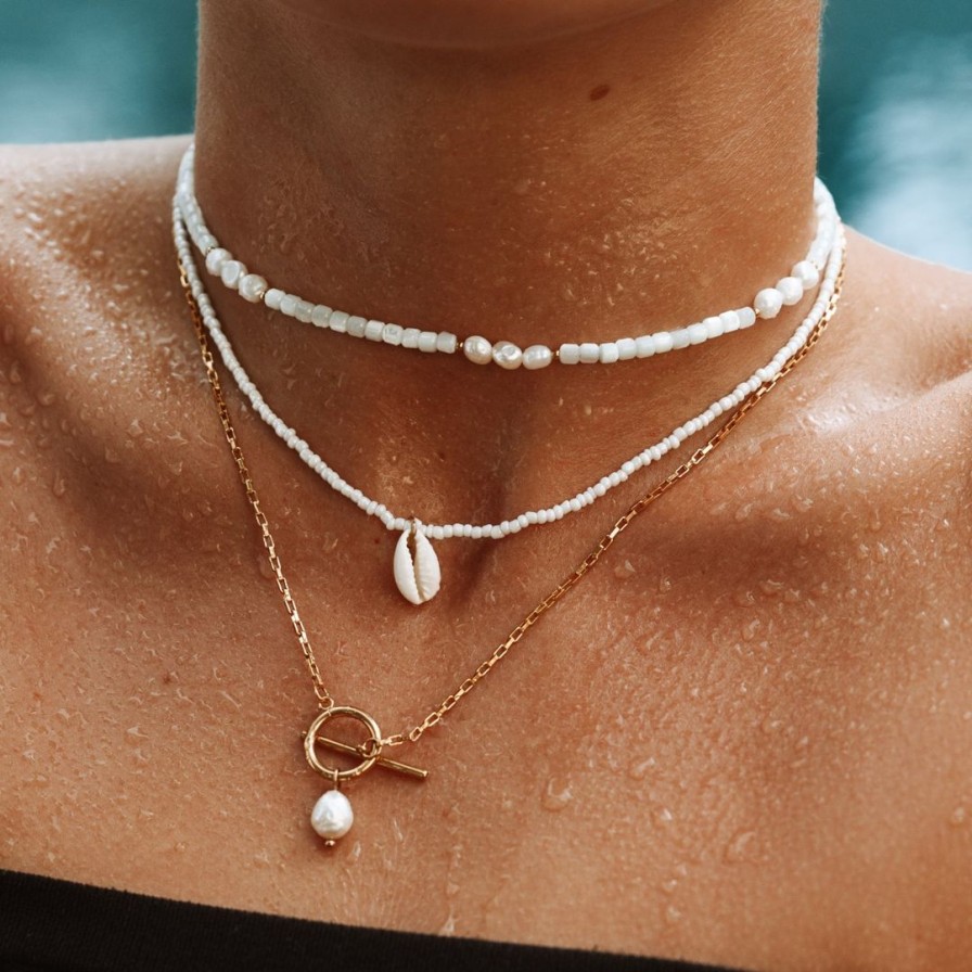 Necklacesnecklaces Atolea Jewelry | Secret Beach Shell Necklace