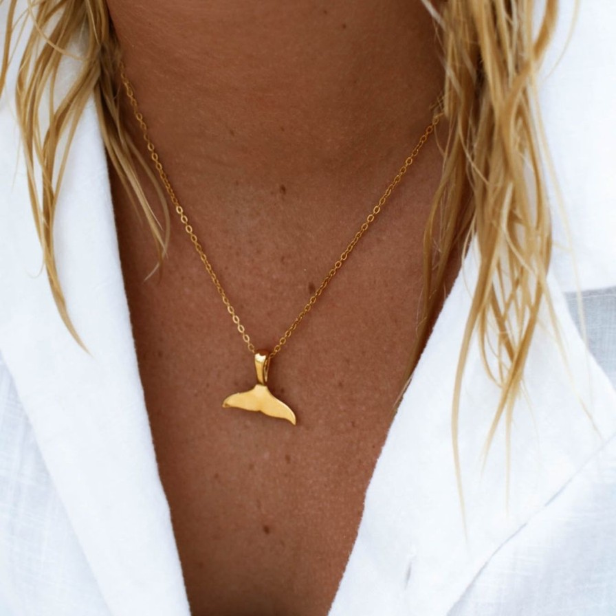 Necklacesnecklaces Atolea Jewelry | Whale Tail Necklace