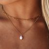 Necklacesnecklaces Atolea Jewelry | Isla Layered Pearl Necklace