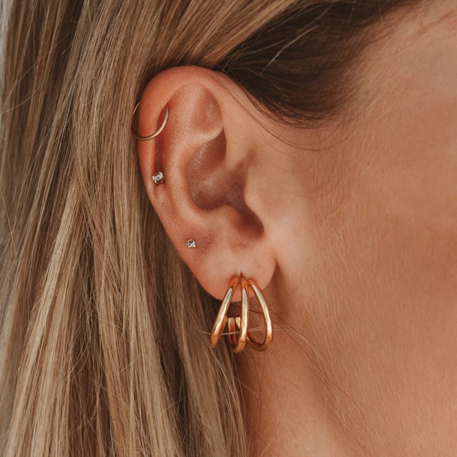 Earringsearrings Atolea Jewelry | Triple Hoops