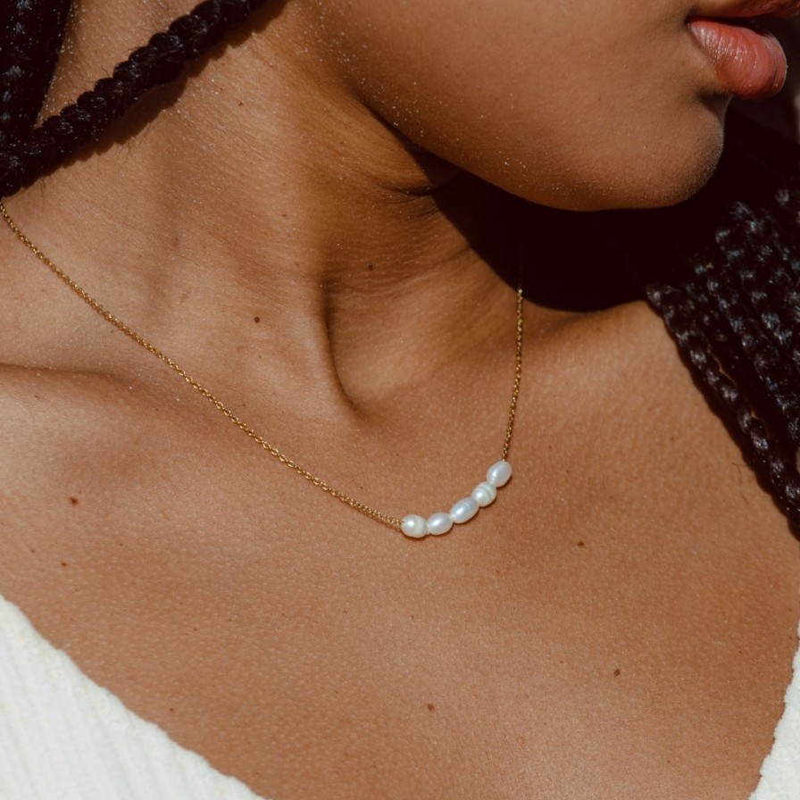 Pearlspearls Atolea Jewelry | Dainty Freshwater Pearl Necklace