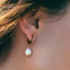 Pearlspearls Atolea Jewelry | Freshwater Pearl Hoop Earrings