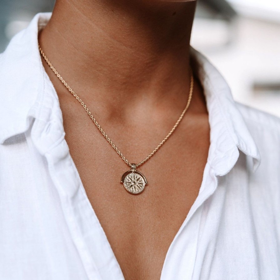 Necklacesnecklaces Atolea Jewelry | Golden Sun Necklace