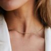 Necklacesnecklaces Atolea Jewelry | Calvi Rope Chain Necklace