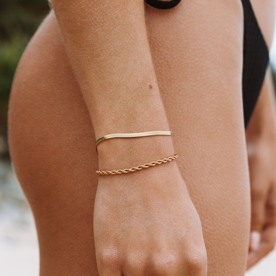 Braceletsbracelets Atolea Jewelry | Kauai Herringbone Bracelet