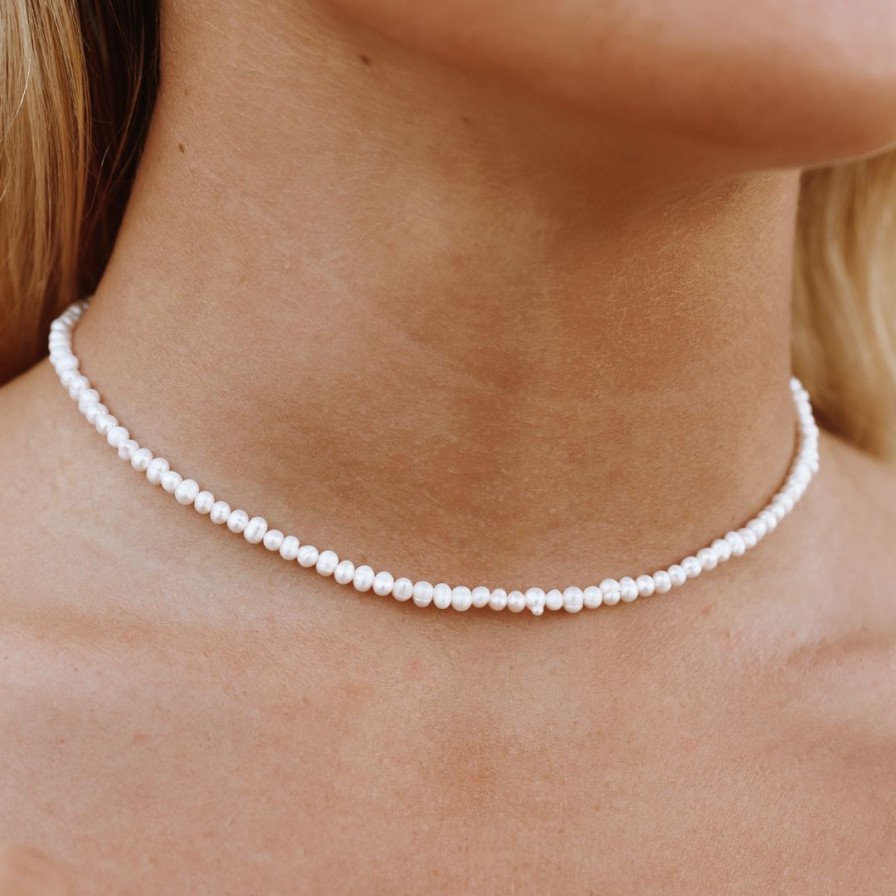 Necklacesnecklaces Atolea Jewelry | Mini Freshwater Pearl Choker