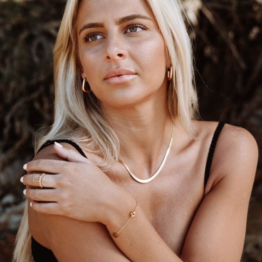 Necklacesnecklaces Atolea Jewelry | Kauai Herringbone Choker