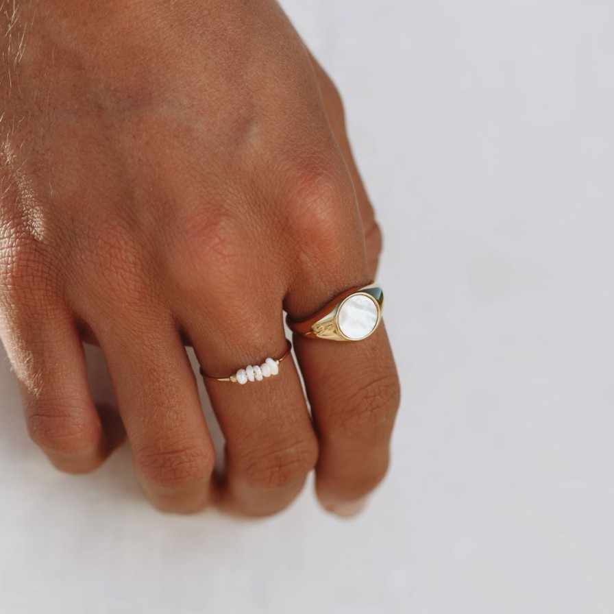 Pearlspearls Atolea Jewelry | Mini Pearls Ring